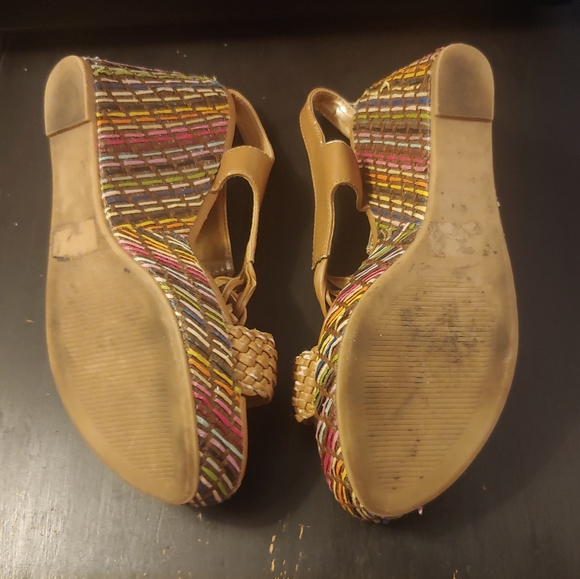 Women's Cato Tan Wedges, 8 - Picture 10 of 12